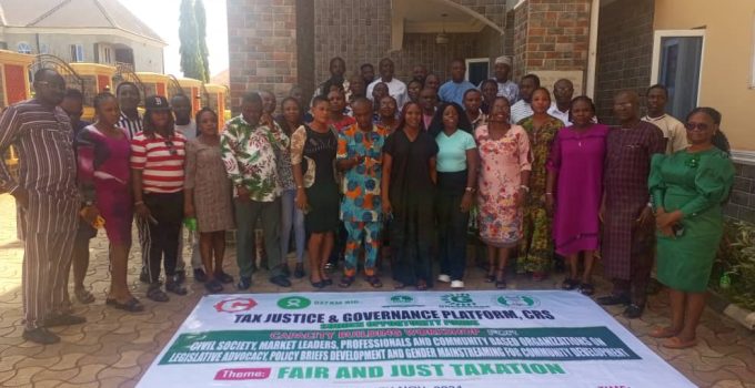 Tax Justice and Governance Platform Trains Stakeholders in Cross River