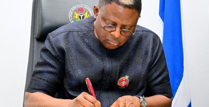 Governor Otu Signs ₦538bn Budget for 2025 into Law