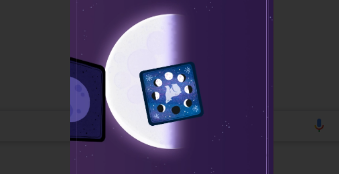 Google Celebrates December's Final Half Moon with Interactive Doodle