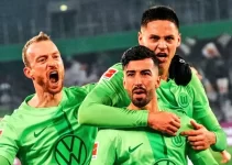 Wolfsburg peg Mainz back three times and win 4-3 late on