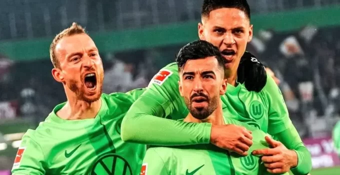 Wolfsburg peg Mainz back three times and win 4-3 late on