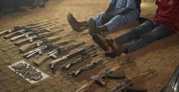 Troops Capture Father and Son Gunrunners, Seize Arsenal of Weapons in Kaduna