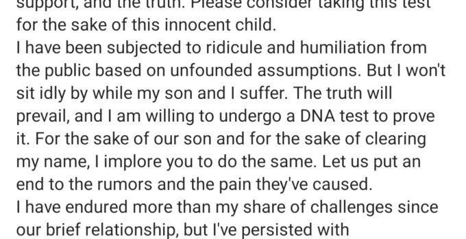 Cubana Chief Priest's Alleged Baby Mama Urges DNA Test and Promises to Accept Legal Consequences if He's Not the Father