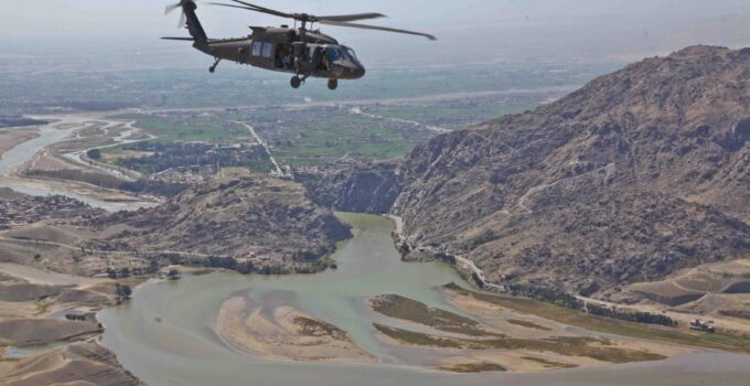 All on board perish in mid-air collision between American Airlines plane and Black Hawk helicopter.