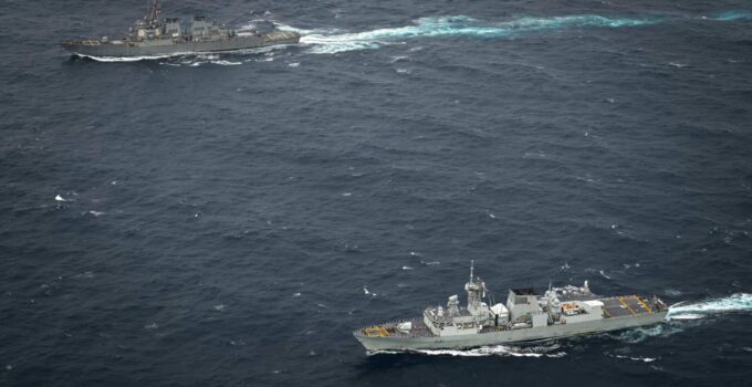 US and Canadian Warships Engage in Joint Exercises in the South China Sea