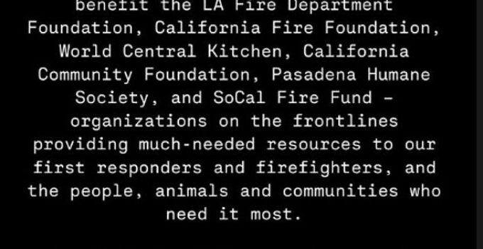 Leonardo DiCaprio Donates $1 Million to Support Organizations Responding to LA Wildfires