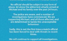 Police Investigating Threats and Abuse Targeting Referee Michael Oliver Following Controversial Red Card for Arsenal's Myles Lewis-Skelley