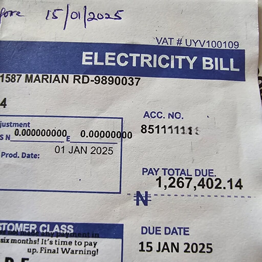 Ex-Vice President's Aide Fumes After Receiving N1.2m Bill From DisCos
