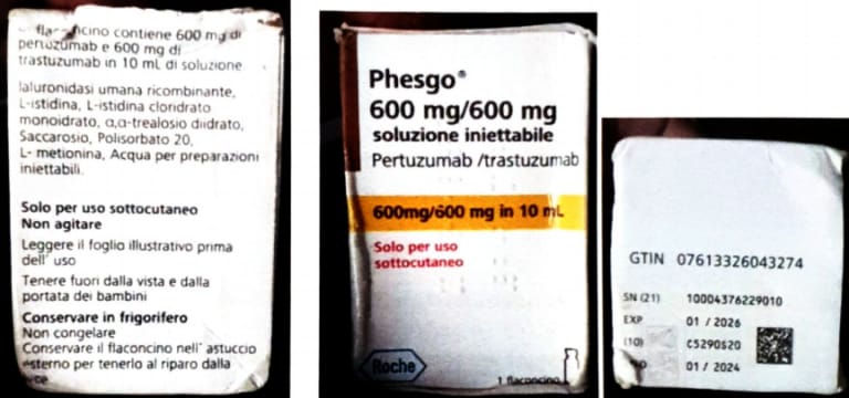 NAFDAC Warns Against Counterfeit Phesgo® 600mg/600mg/10ml Injection