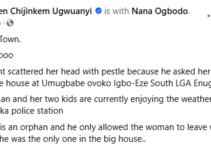 Tenant Injures Landlord with Pestle in Enugu Following Eviction Request