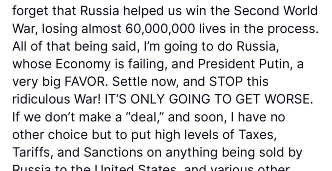 Trump to Putin: End the Ukraine War Now – Choose the Easy Way or the Hard Way