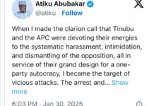 Atiku Criticizes Tinubu’s Government Over Sowore’s Arrest: ‘They Could Imprison Us All Soon’