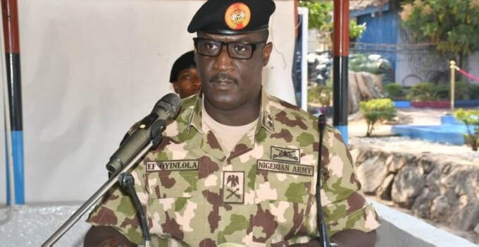 Maj Gen EF Oyinlola Takes Command of Operation SAFE HAVEN