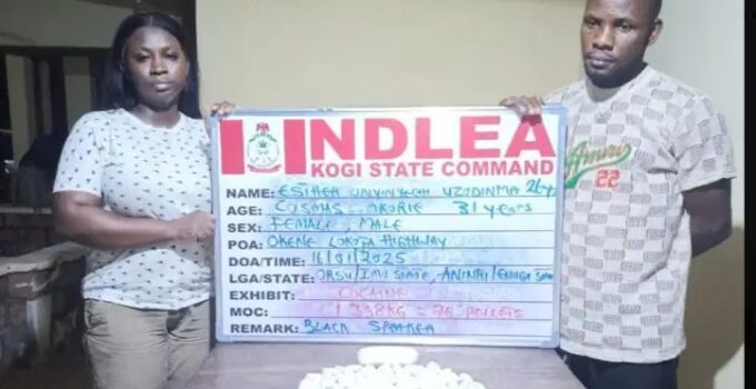 NDLEA Disrupts Cocaine Smuggling Attempt Involving Nursing Student Destined for India