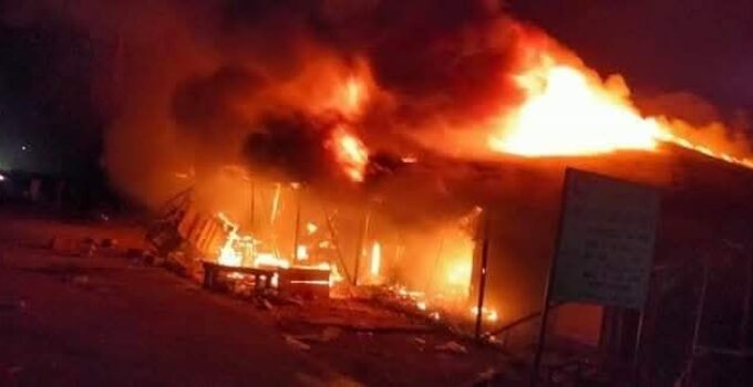 Cross River: Fire Guts Ogoja Central Market