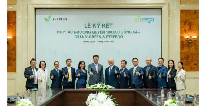 V-GREEN and eTreego sign MoU to develop 100,000 VinFast charging portals in Indonesia, the Philippines and Vietnam