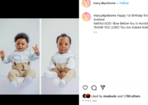 Alibaba’s Wife Shares Heartwarming Photo of Their Triplets Celebrating Their First Birthday