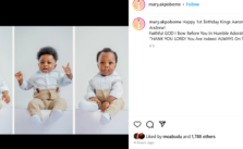 Alibaba's Wife Shares Heartwarming Photo of Their Triplets Celebrating Their First Birthday