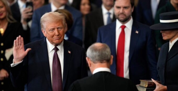 BREAKING: Trump and Vance Sworn In as President and Vice President of the United States (Video)