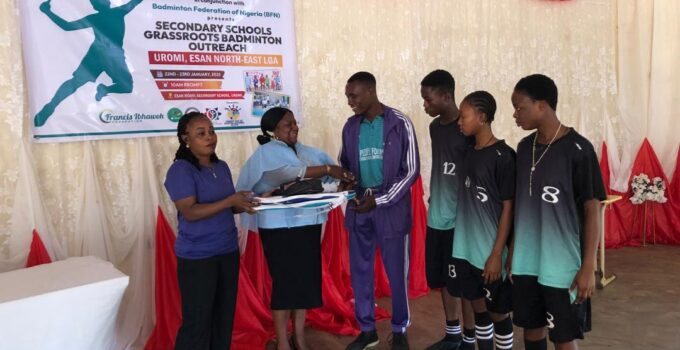 Francis Ibhawoh Foundation Organises Badminton Outreach in Edo State