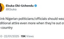 Media Personality Ebuka Obi-Uchendu Advocates for Nigerian Politicians to Embrace Traditional Attire Both Locally and Internationally