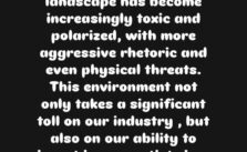 Our Entertainment Landscape: Rising Toxicity and Polarization Fuel Aggressive Rhetoric and Physical Threats - Ubi Franklin