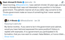 I Would Still Criticize the APC If I Were in Tinubu's Cabinet - El-Rufai Tells Bwala