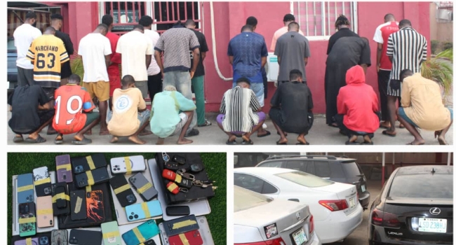 25 Arrested as EFCC Busts Alleged Yahoo Academy in Benin