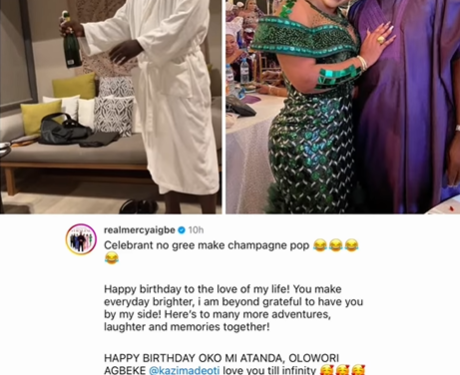 Eternal Love: Mercy Aigbe Celebrates Husband Kazim Adeoti's Birthday with Heartfelt Tribute