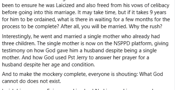 Fr. Kelvin Ugwu Responds to Suspension of Delta Catholic Priest: Daniel Should Have Secured Release from Celibacy Before Marriage