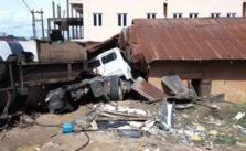 Truck collides with building in Benue, resulting in the deaths of nine family members.
