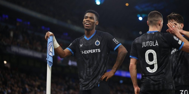 Raphael Onyedika Nets First UEFA Champions League Goal as Club Brugge Advances to Playoffs