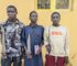 Police apprehend three suspected armed robbers and seize sharp knives in Kano.