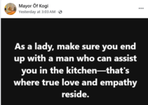 Choose a Partner Who Can Support You in the Kitchen – Nigerian Man’s Advice to Women