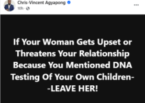 Ghanaian Lawyer Urges Men to Walk Away if Their Partner Threatens the Relationship Over a DNA Test