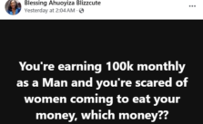 Nigerian Woman Addresses Men Earning 100K Monthly Who Fear Relationships with Women Seeking Financial Support