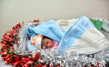 Otu's Wife Urges Citizens Not to Patronise TBAs, Donates Cash to New Year Babies