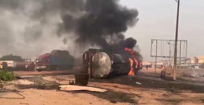 Niger Residents Harvest Oil from Another Leaking Tanker Days After Fatal Explosion Claims 96 Lives