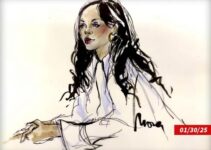 Court Sketches Unveil Rihanna’s Presence at Boyfriend A$AP Rocky’s Trial