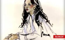 Court Sketches Unveil Rihanna's Presence at Boyfriend A$AP Rocky's Trial