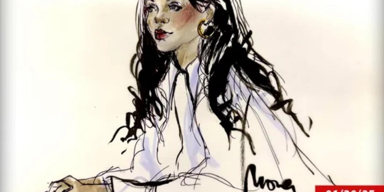 Court Sketches Unveil Rihanna's Presence at Boyfriend A$AP Rocky's Trial