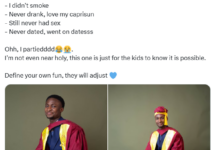 Young Man Graduates from UNILAG: A Journey of Sobriety and Focus, Living Life Without Smoking, Drinking, Dating, or Sexual Relations