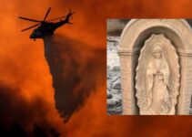 Video/Photos: Virgin Mary Statue Endures California Wildfire