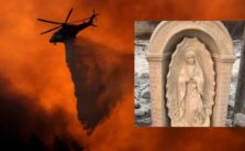 Video/Photos: Virgin Mary Statue Endures California Wildfire