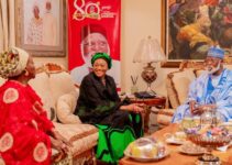 Remi Tinubu Pays a Visit to Babangida and Abdulsalami in Minna