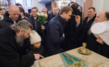 Eight Hierarchs Celebrating the Feast of St. Xenia of St. Petersburg