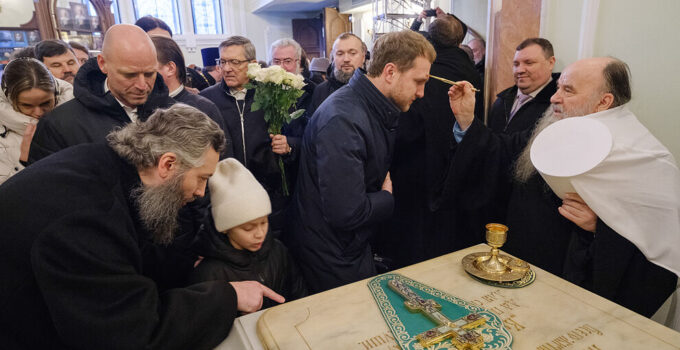 Eight Hierarchs Celebrating the Feast of St. Xenia of St. Petersburg