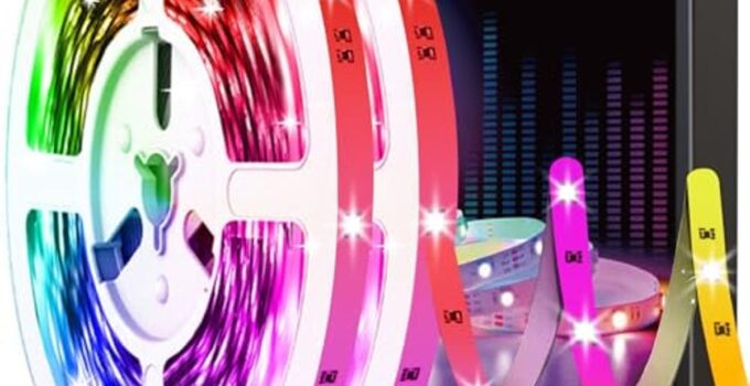 Tenmiro 100ft LED Strip Lights for Bedroom (2 Rolls of 50ft) – Music Sync Color Changing RGB Lights with Remote & App Control, Now 36% Off!