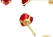 Red Heart Flat Back Stud Earrings: Hypoallergenic Valentine’s Day Gifts for Her – Now 43% Off!