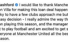 Marcus Rashford Joins Aston Villa on Loan from Manchester United